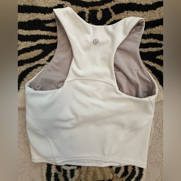 Lululemon Wunder Train Racerback Tank Top Bone Size 2 EUC - Picture 2 of 5